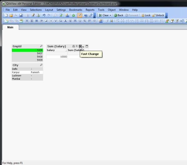 On click fast change